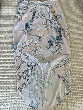 Floral wrap style skirt